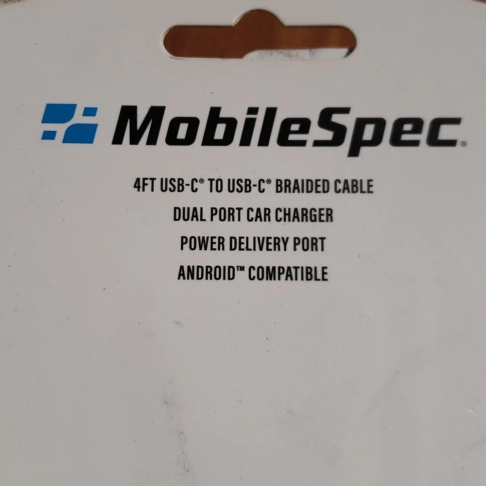 NIB Hi-Vis USB-C Car Charger Kit - 18W Charger & 4ft Cable-MOBILE SPEC- green